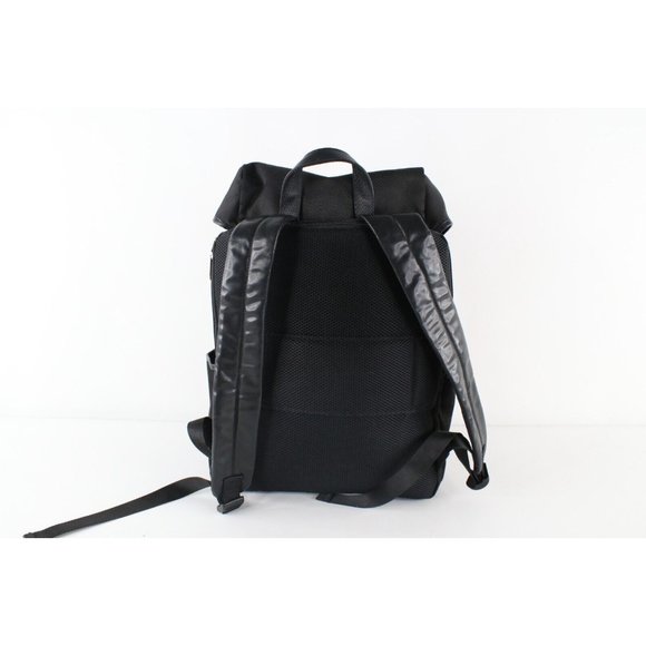Ben Sherman Big Logo Spell Out Leather Strap Buckle Top Backpack Book Bag Pack main image 5